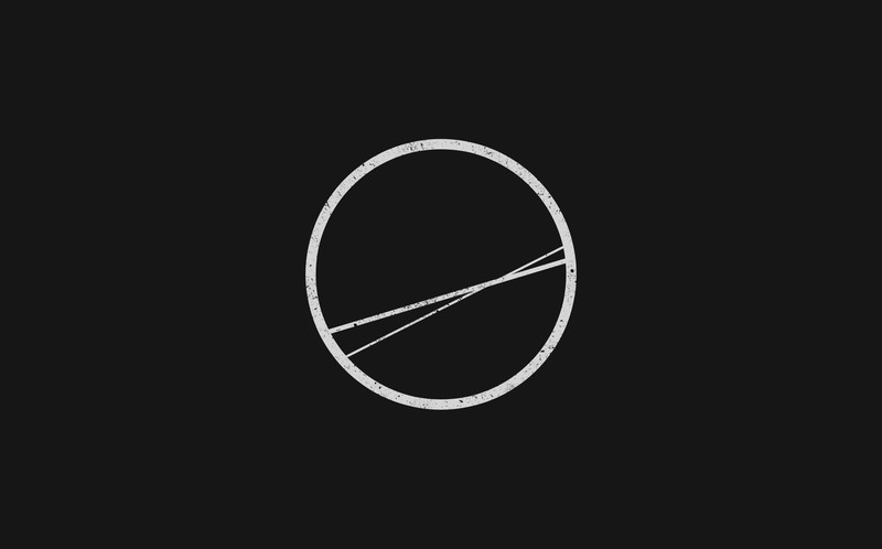minimalism, geometry, circle, black background