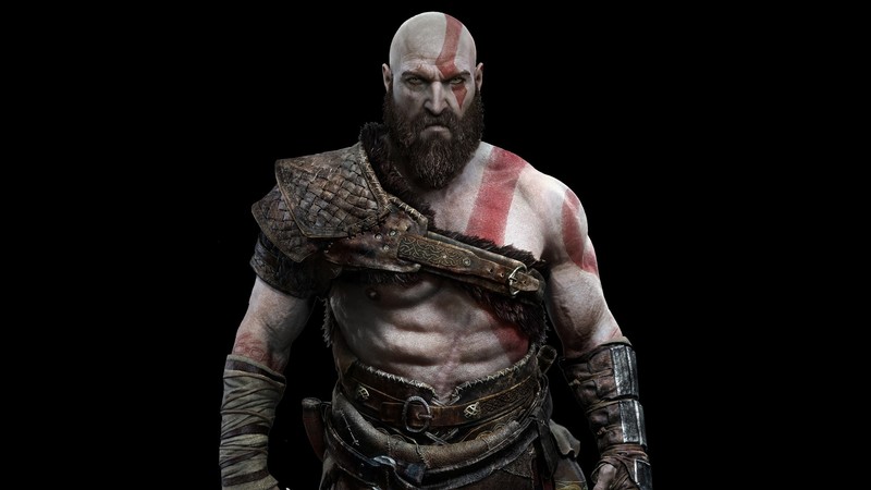 video games, God of War, Kratos, beards, tattoo, God of War (2018)