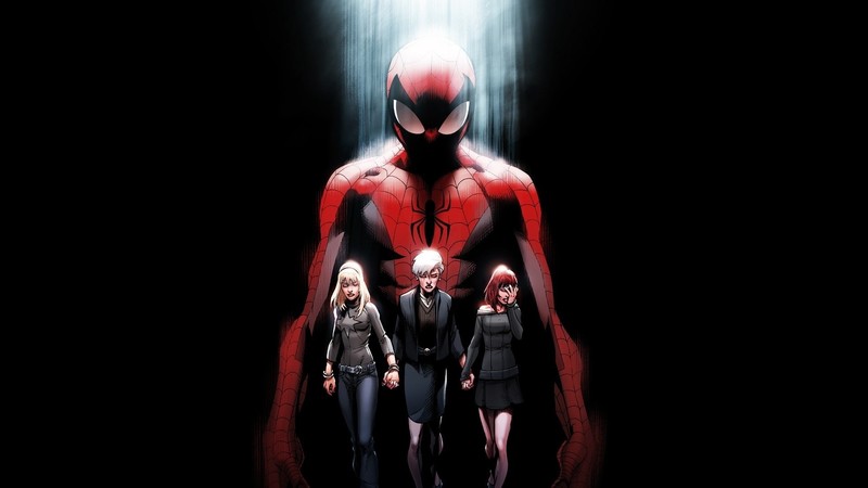Spider-Man, Marvel Comics, superhero, mask, Mary Jane Watson, frontal view