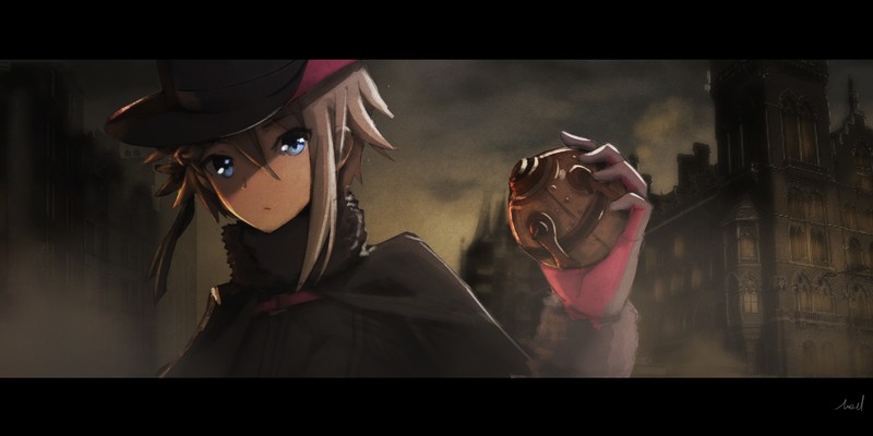 anime, anime girls, Princess Principal, Ange (Princess Principal), short hair, hat, grey hair