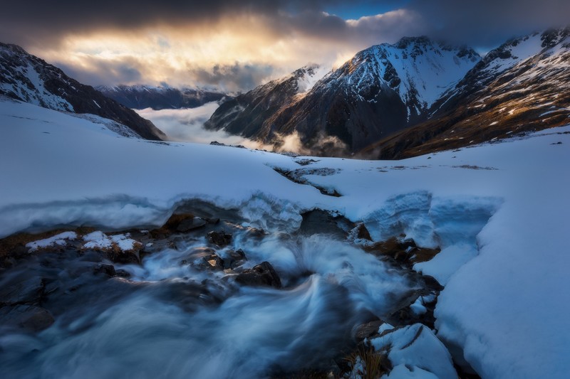 snow, ice, landscape, nature, mountains