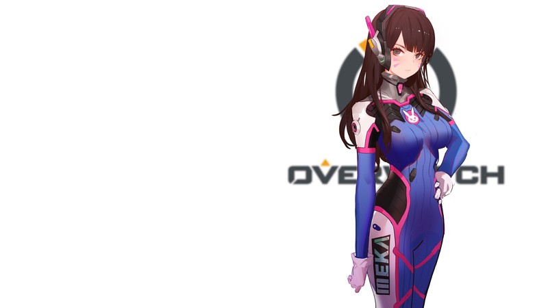 video games, D.Va (Overwatch), Overwatch, tight clothing, brunette, women, big boobs, long hair