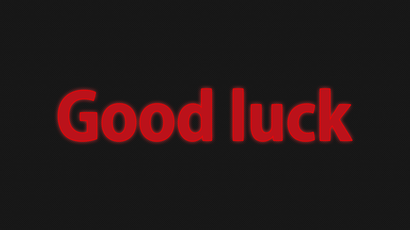 simple background, good luck, minimalism, black, red