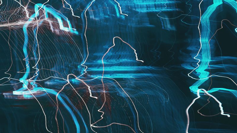 lines, light, abstraction, long exposure, movement, distortion, 4k