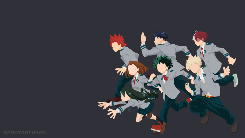 anime, Midoriya Izuku, Uraraka Ochako, Boku no Hero Academia, Shouto Todoroki, Katsuki Bakugou, Tsuyu Asui