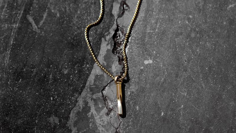 chain, pendant, decoration, gold, jewel, 4k