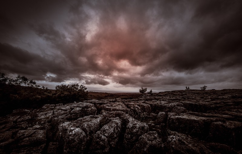 nature, clouds, sky, dark, landscape, rock