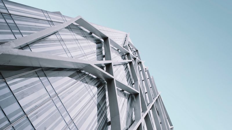 building, facade, architecture, construction, metallic, modern, 4k