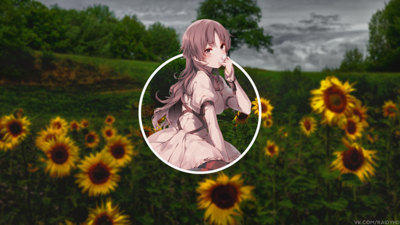 anime, anime girls, picture-in-picture, Uryuu Minene, Mirai Nikki