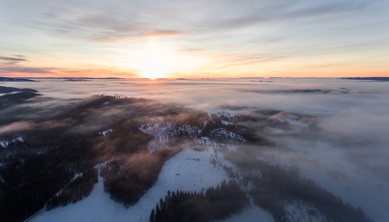 clouds, sunlight, daylight, mountains, snow, cold, environment, nature, mist