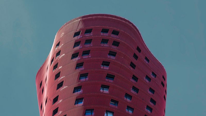 building, tower, facade, architecture, modern, 4k