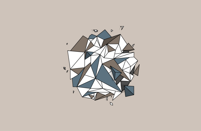 digital art, polygon art, minimalism