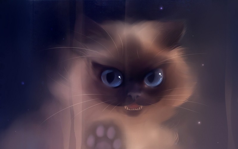 cats, artwork, illustration, painting, animals