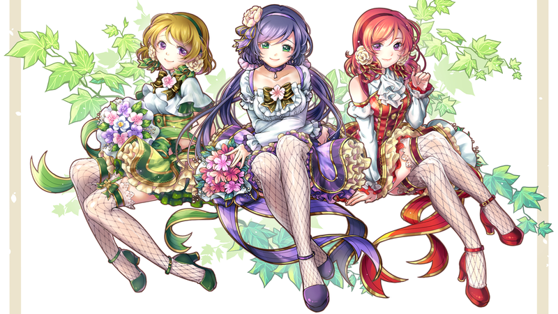readhead, blonde, long hair, Love Live!, Koizumi Hanayo, Toujou Nozomi, Nozomi Tojo, Nishikino Maki
