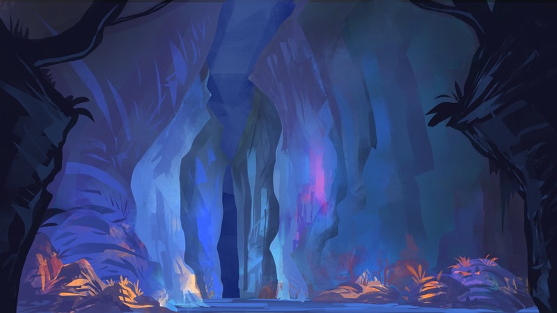 digital art, canyon, fantasy art, artwork
