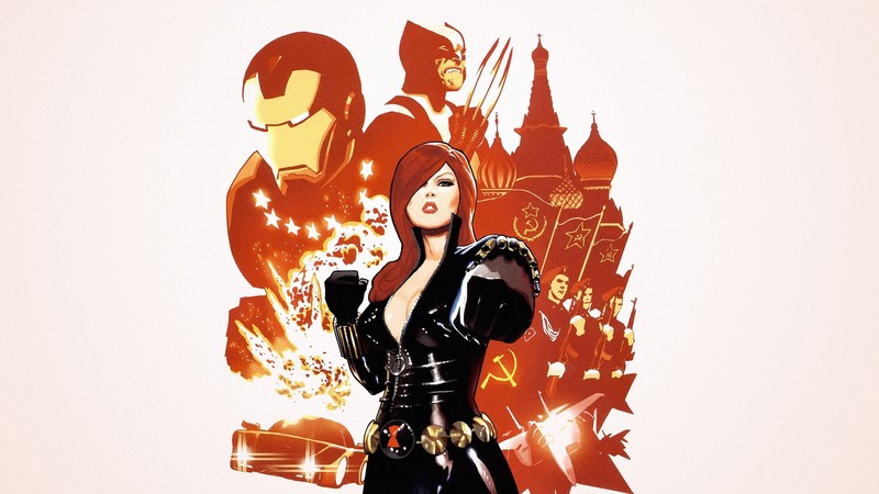 Marvel Comics, Black Widow, Iron Man, Wolverine, USSR