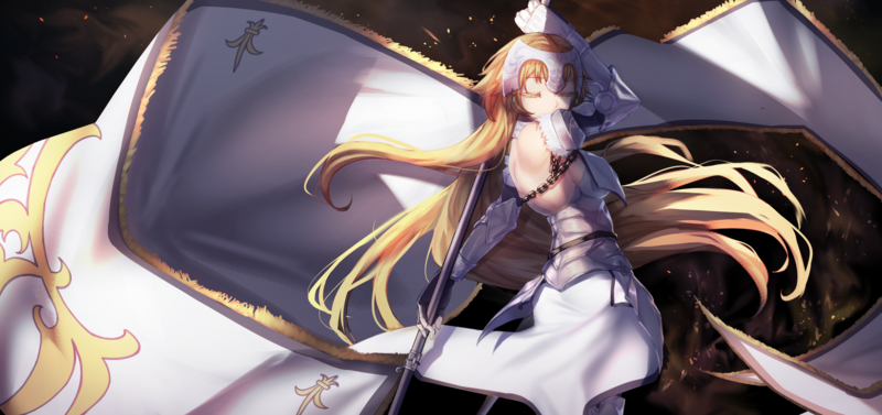 blonde, Fate/Grand Order, Fate Series, Jeanne dArc, dress, headdress