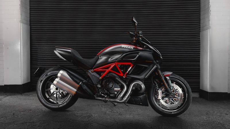 motorcycle, bike, sports, black, side view, power, 4k