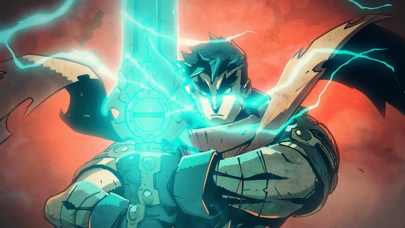 gamers, Battle Chasers: Nightwar, video game art, turquoise, artwork, orange background