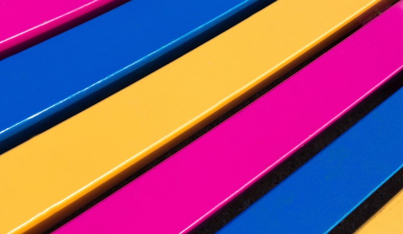 colorful, abstract, lines, blue, pink, yellow