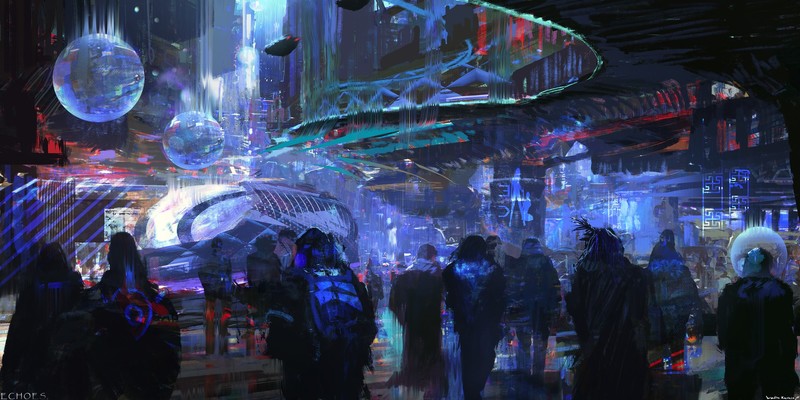 cyber, cyberpunk, science fiction, fantasy art, digital art
