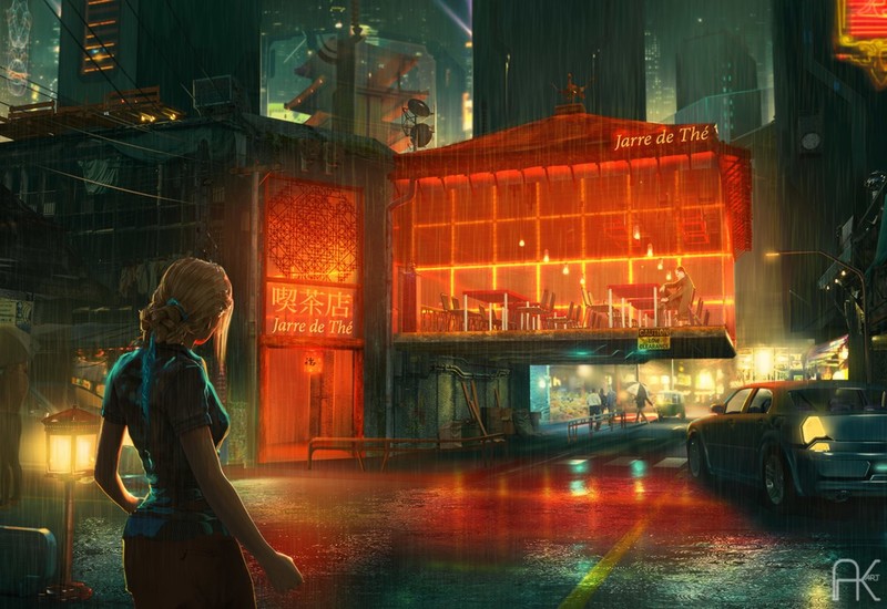 science fiction, cyberpunk, cyber, digital art, women