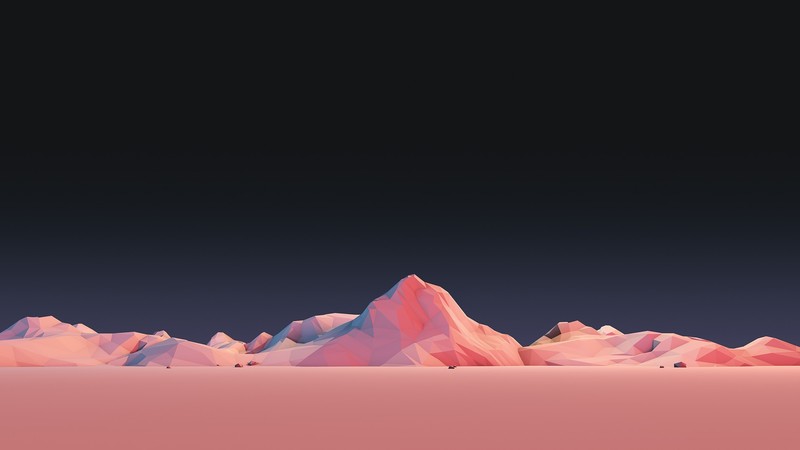 illustration, mountains, low poly, minimalism, artwork, 3D, Mark Kirkpatrick