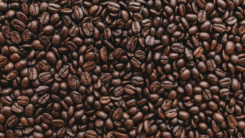 coffee, coffee beans, roasted, brown, dark, 4k