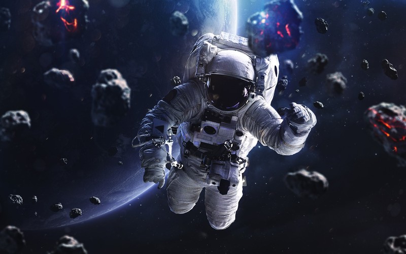 Vadim Sadovski, digital art, space, space art, 500px, astronaut