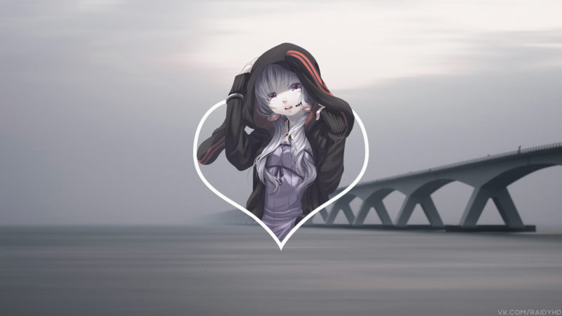 anime, anime girls, picture-in-picture