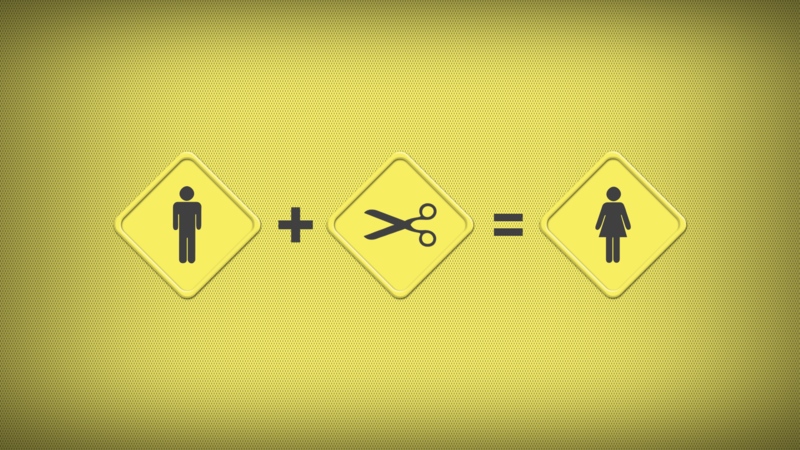 minimalism, humor, simple background, yellow background, men, women