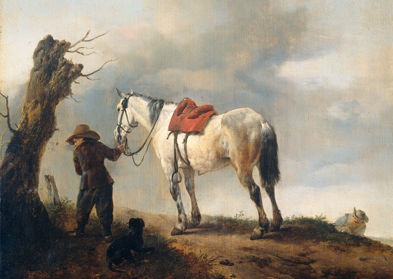 horse, children, painting, classic art