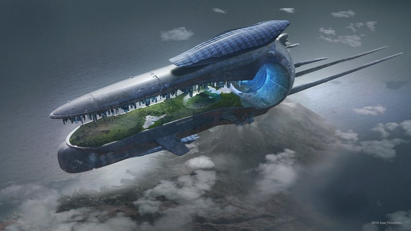 digital art, science fiction, futuristic