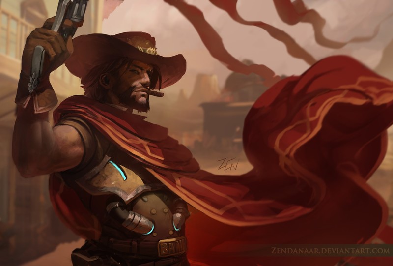Overwatch, video games, McCree (Overwatch)