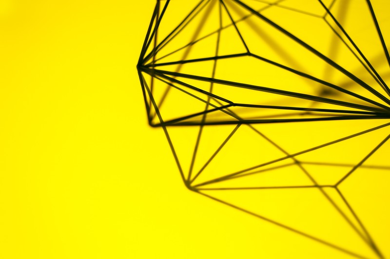 geometry, lines, yellow, minimalism, yellow background