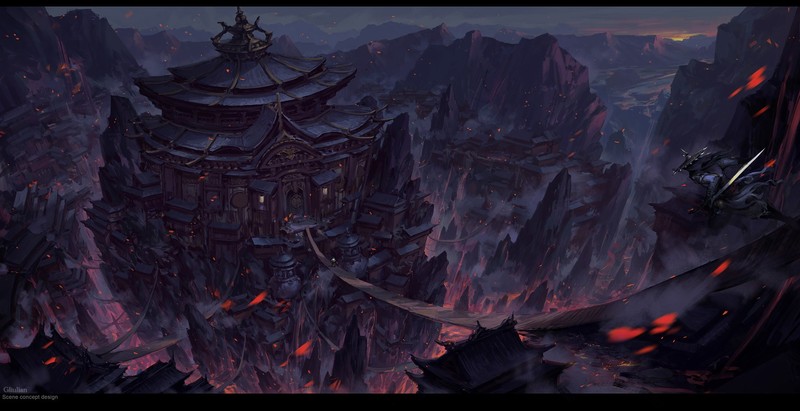 digital art, fantasy art, dark, dark fantasy