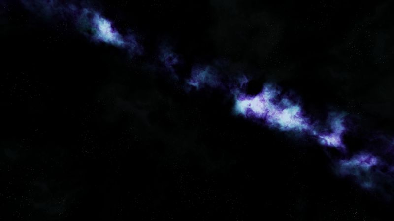 space, nebula, glow, stars, dark, 4k
