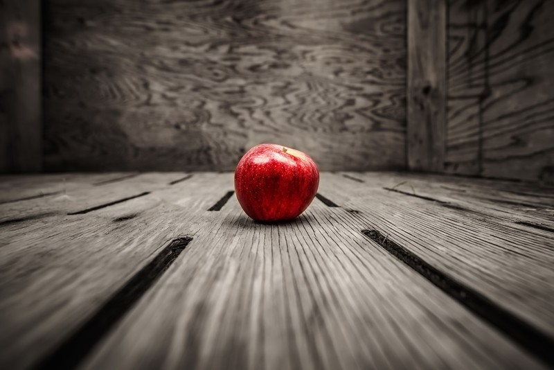 wooden surface, fruit, red, food, apples