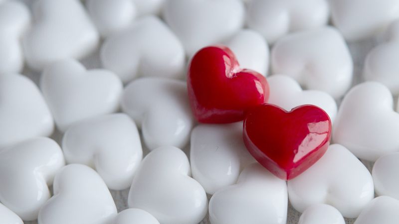 hearts, heart, love, shape, 4k