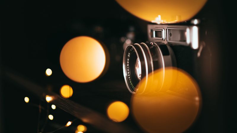 camera, bokeh, blur, lights, lens, 4k