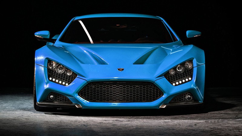 zenvo st1, zenvo, car, vehicle, blue cars, frontal view