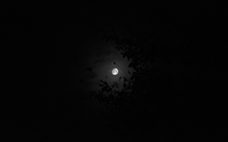 Moon, night, sky