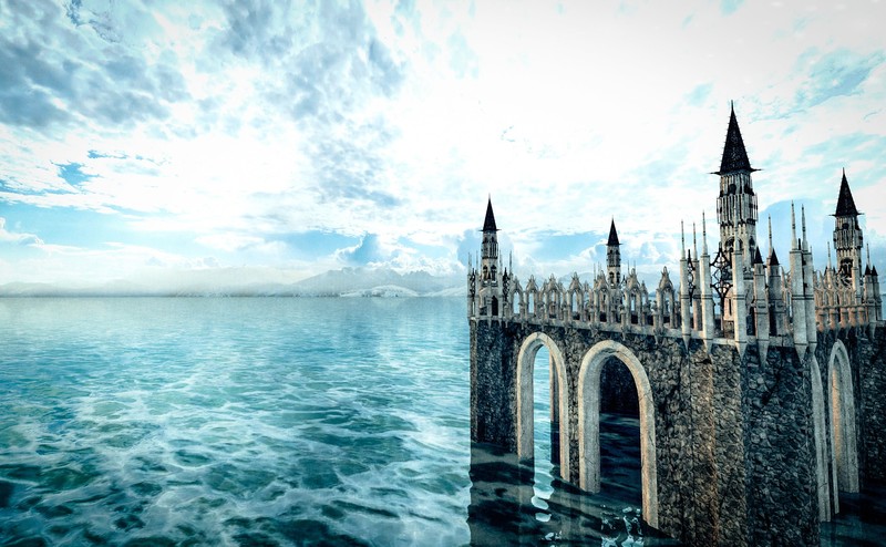 Samantha Wells, 500px, digital art, castle, fantasy art