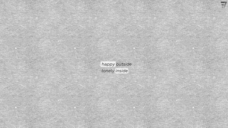 minimalism, loneliness, simple background, typography