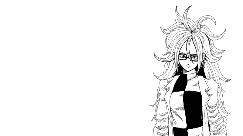 Dragon Ball, Dragon Ball FighterZ, Android 21, monochrome