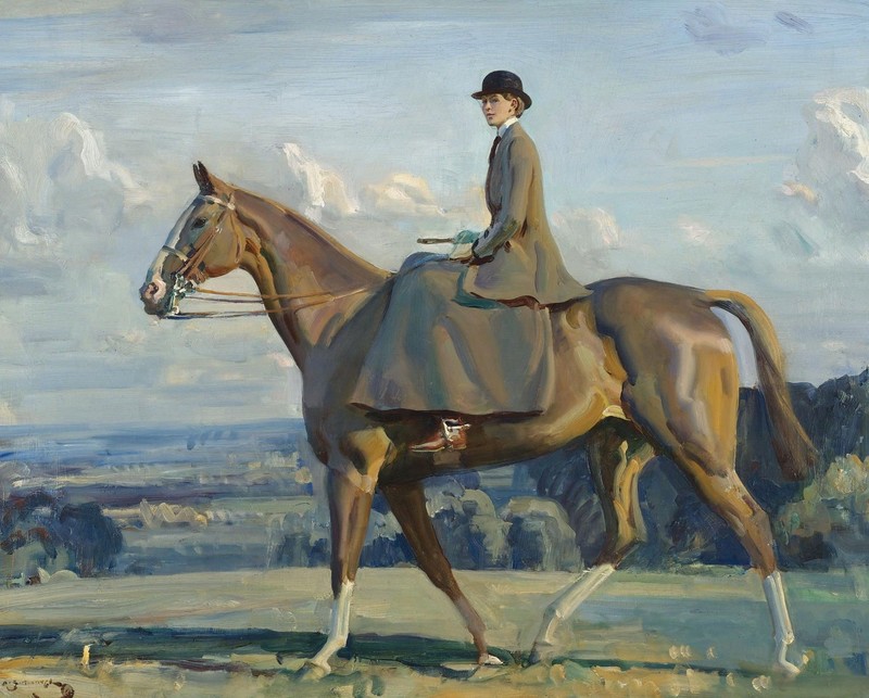classic art, women, nature, animals, painting, artwork, horse