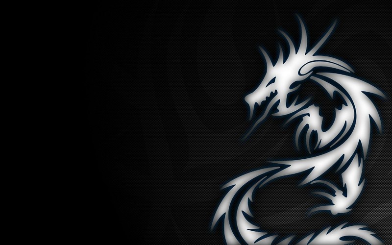 dragon, black, digital art