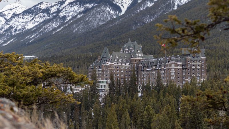 castle, architecture, building, mountains, slope, 4k