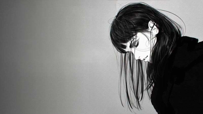 Ilya Kuvshinov, monochrome, artwork