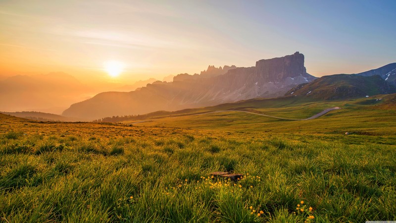 landscape, mountains, valley